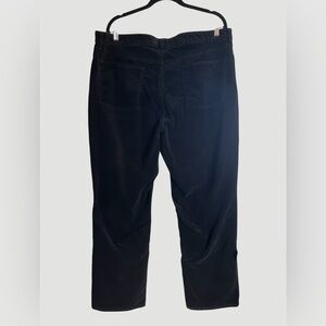 Talbots Black Corduroy Pants Flawless Five-Pocket Straight Curvy